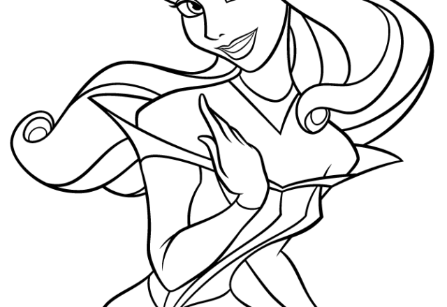 Principessa Aurora 2 disegni da colorare gratis