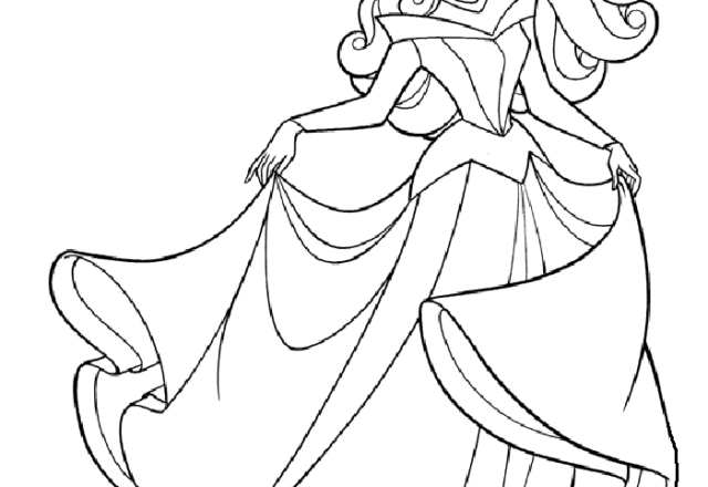Principessa Aurora disegni da colorare gratis