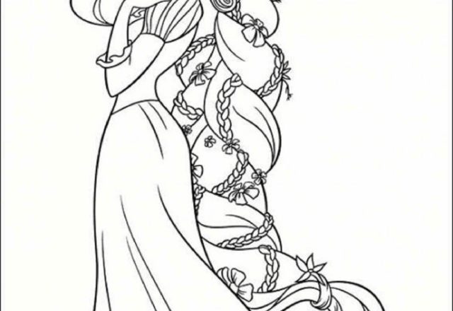Principessa Rapunzel disegni da colorare gratis
