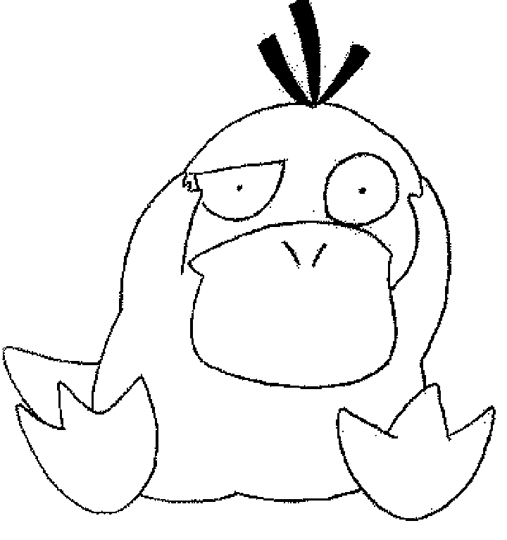 Psyduck Pokemon disegno da colorare