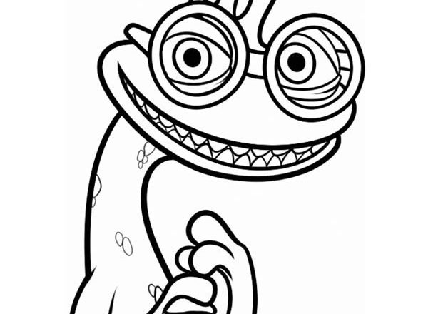 Randall protagonista di Monsters University da colorare gratis