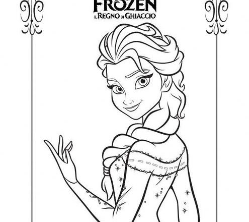 Ritratto Elsa disegni da colorare gratis