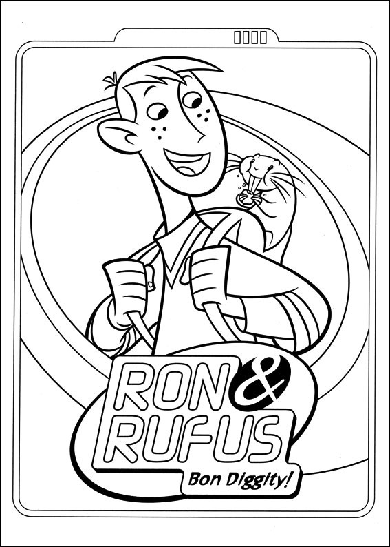Ron e Rufus 2 disegni da colorare gratis