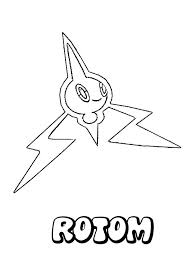 Rotom Pokemon disegno da colorare