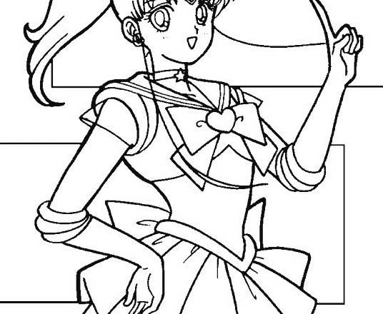 Sailor Jupiter Morea disegni da colorare del cartone animato Sailor Moon