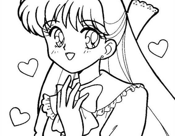Sailor Moon da stampare e da colorare gratis