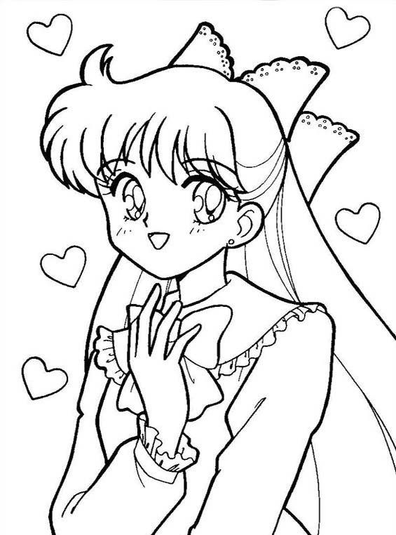 Sailor Moon da stampare e da colorare gratis