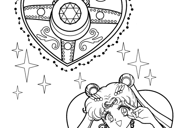 Sailor Moon nel cuore disegni da colorare gratis