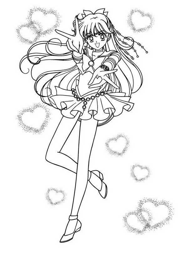 Sailor Moon trasformazione disegni da colorare gratis