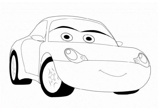 Sally Carrera Disney Cars disegno da colorare gratis