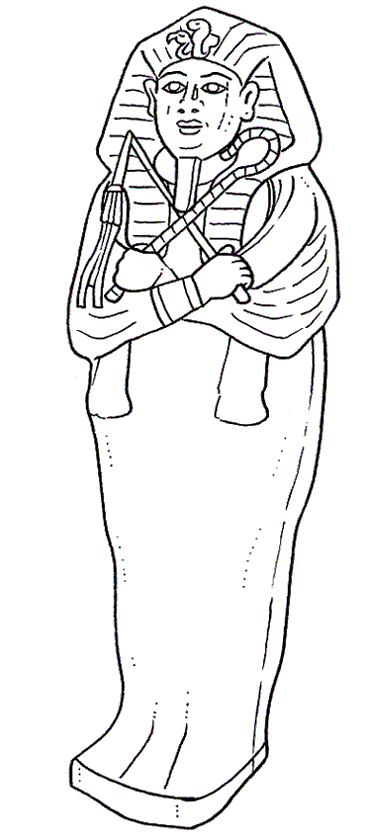 Sarcofago disegni da colorare gratis Antico Egitto (1)