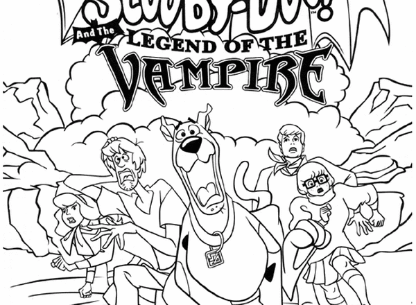 Scooby Doo e i vampiri disegni da colorare gratis