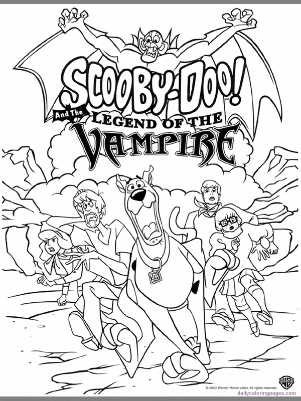 Scooby Doo e i vampiri disegni da colorare gratis