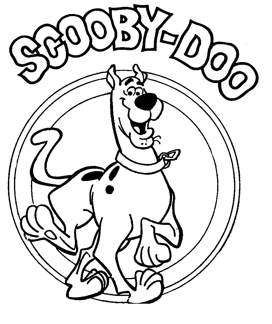 Scooby Doo in una cornice disegno da colorare gratis