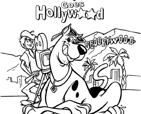 Scooby Doo va a Hollywood disegno da colorare gratis
