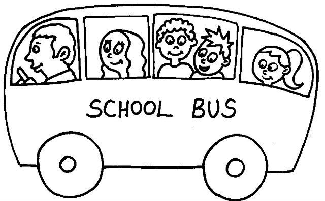 Scuolabus facile disegno da colorare