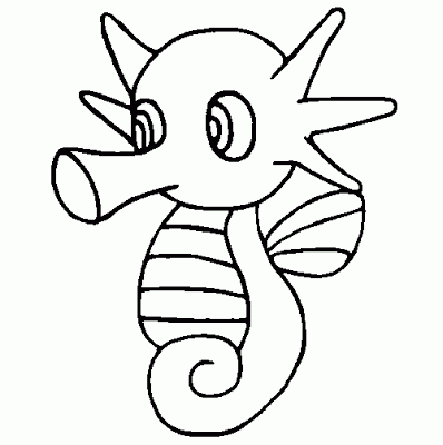Seahorse Pokemon disegno da colorare