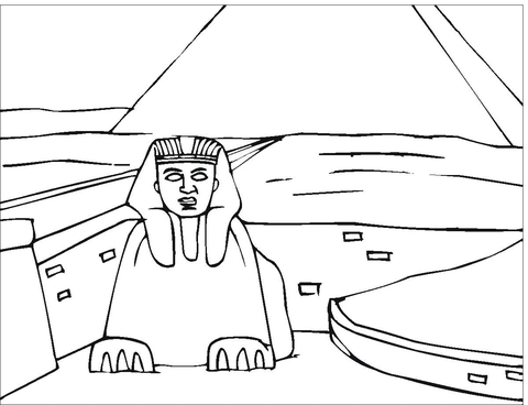 Sfinge egizia disegni da colorare gratis (6)