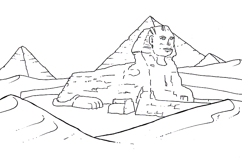 Sfinge egizia disegni da colorare gratis (7)
