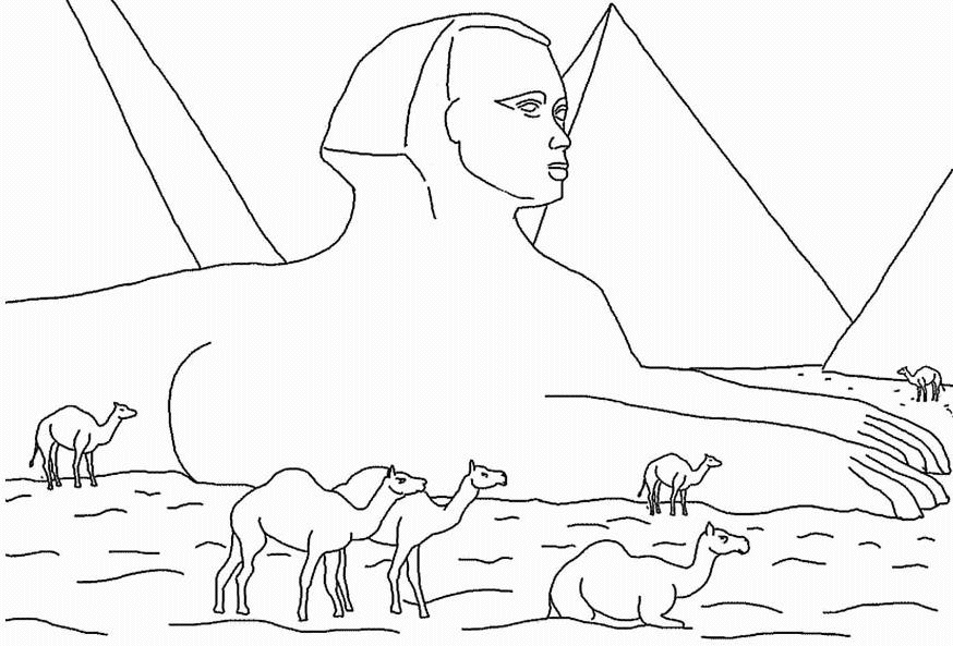 Sfinge egizia disegni da colorare gratis (9)