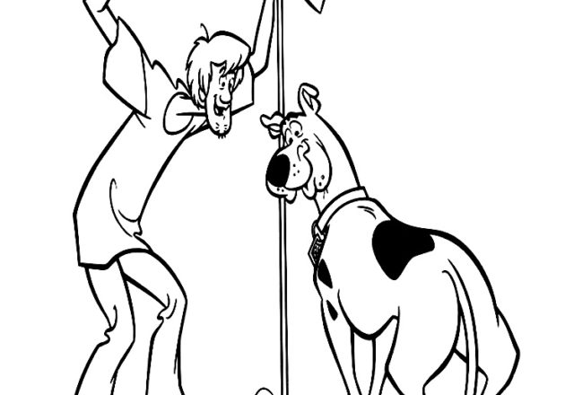 Shaggy Scooby Doo e il golf disegno da colorare gratis