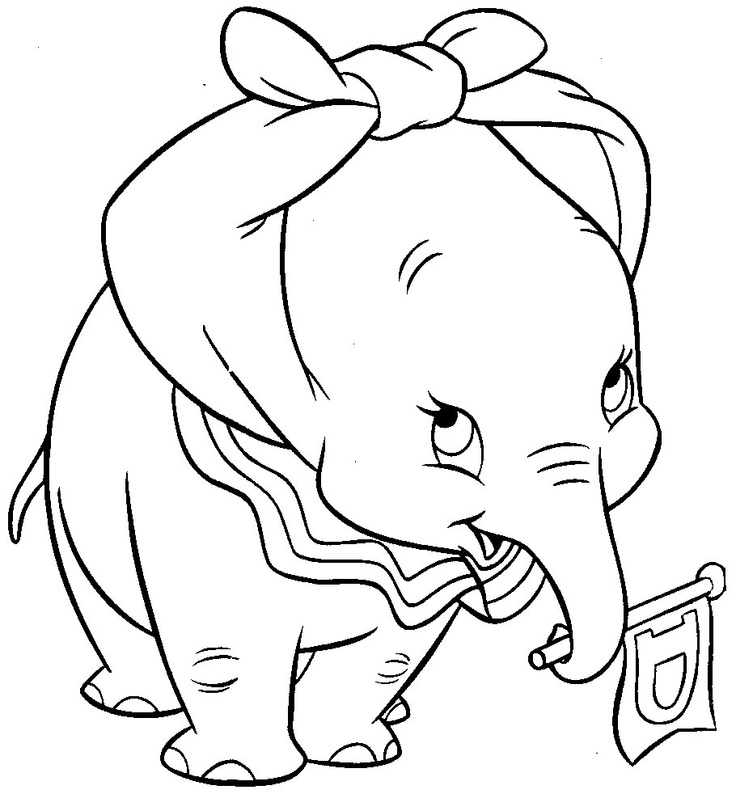 Stampa e colora Dumbo