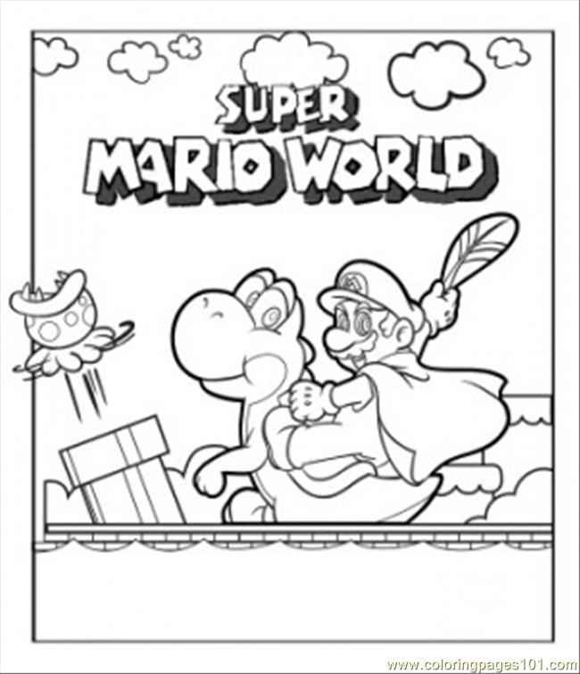 Stampa e colora Super Mario World
