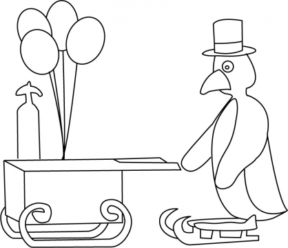 Stampa e colora il cartone animato Pingu