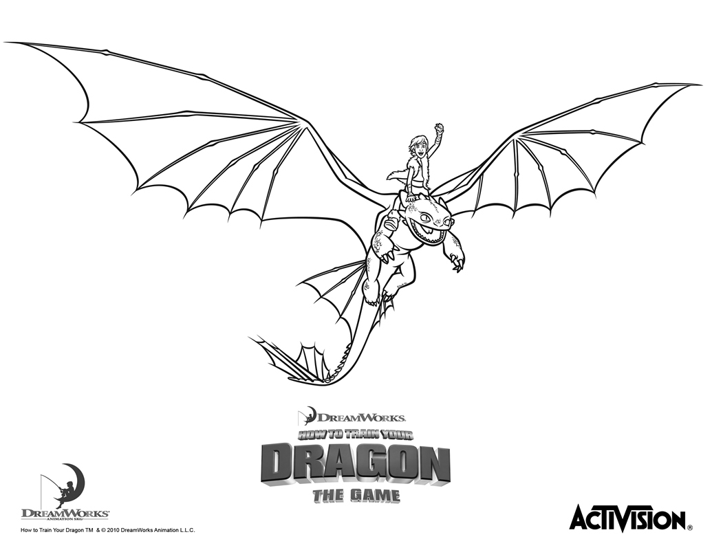 Stampa e colora il film d’ animazione Dragon Trainer