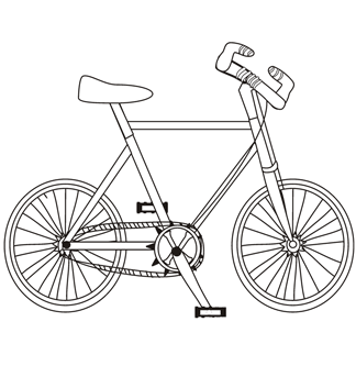 Stampa e colora questa bici