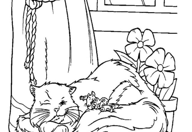 Stuart Little e il gatto disegno da colorare
