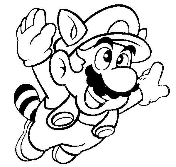 Super Mario Procione trasformazione disegno da colorare gratis