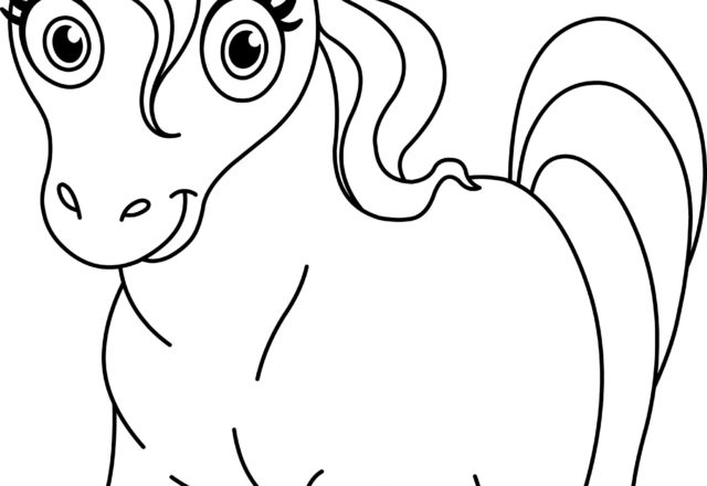 Baby unicorn coloring pages for kids
