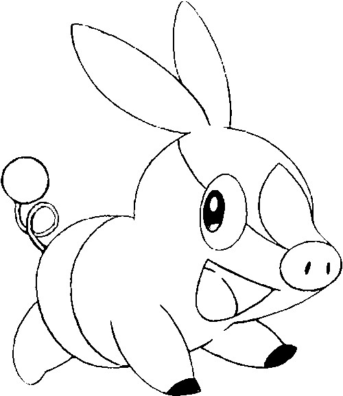 Tepig Pokemon disegno da colorare gratis