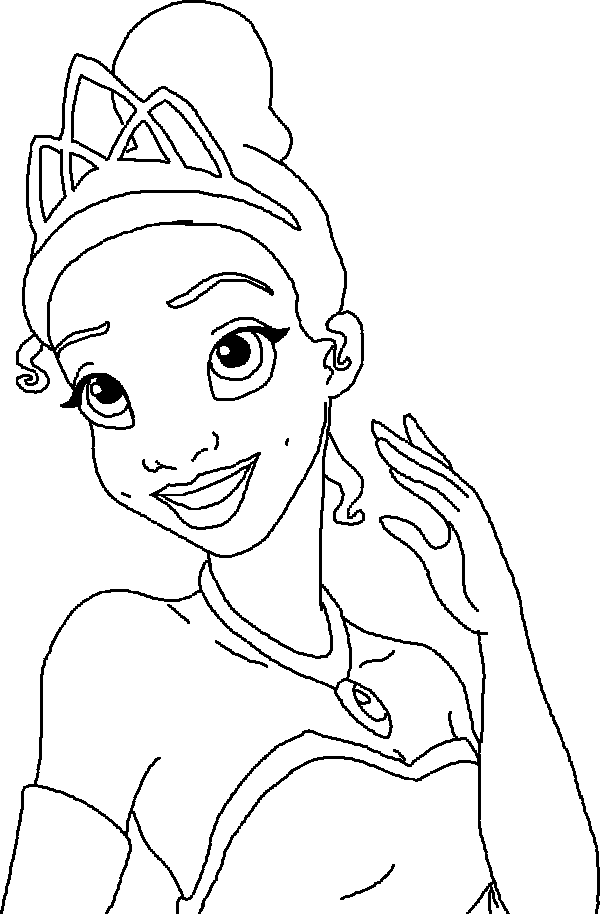 Tiana principessa disegni gratis da colorare