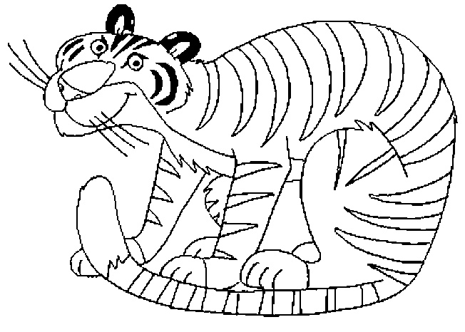 Tigre buffa disegni da colorare