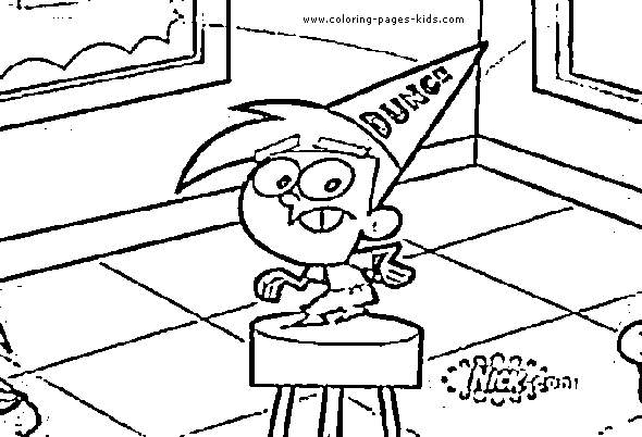 Timmy con cappello disegni da colorare gratis