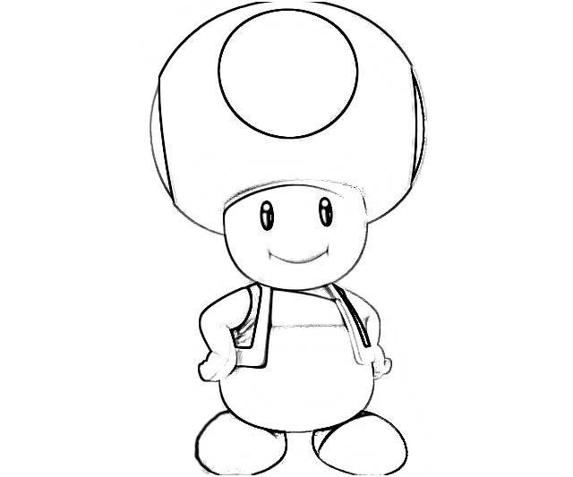 Toad simpatico fungo di Super Mario Bros