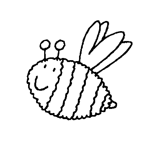 Un’ ape simpatica da colorare