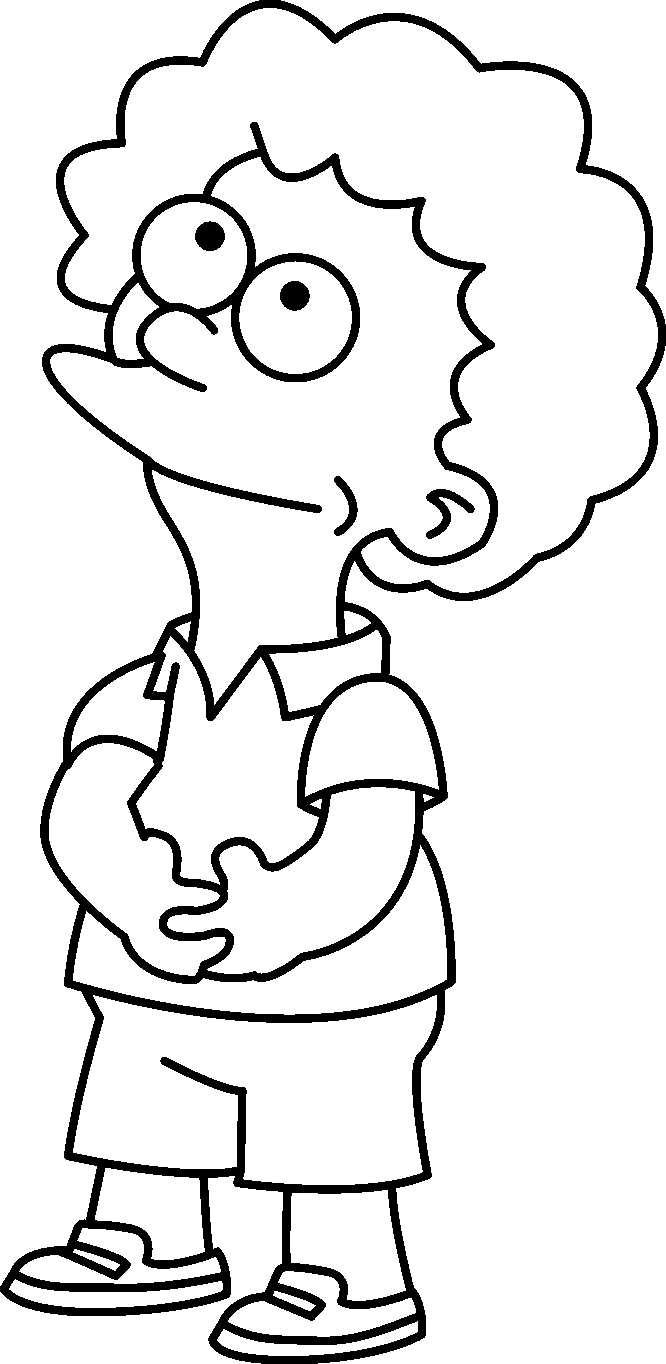 Un figlio di Ned Flanders Simpson da colorare gratis