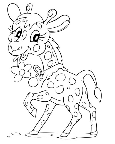 illustration of the beautiful giraffe