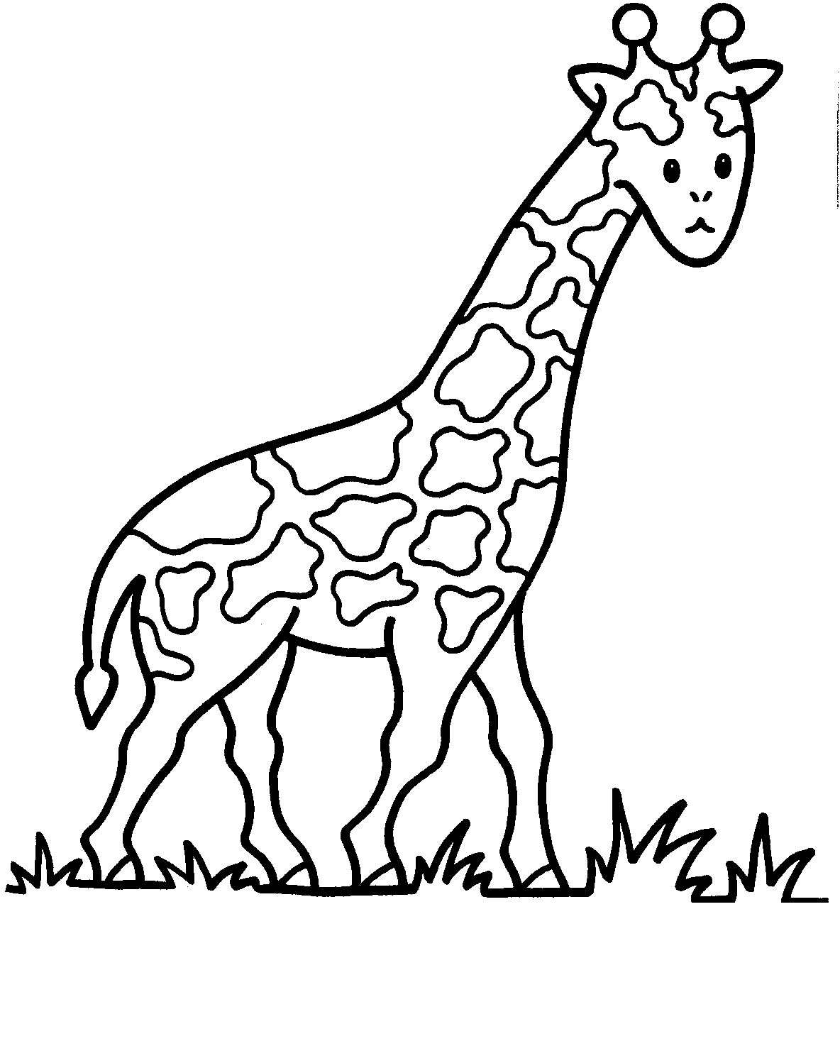 Una giraffa da stampare e da colorare per bambini e bambine