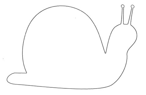 Una lumaca con contorno disegno da colorare online