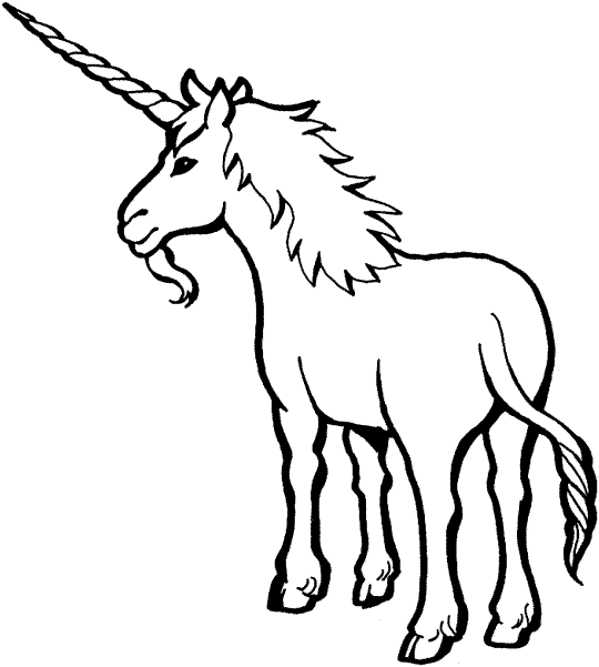 Unicorno disegno da colorare gratis