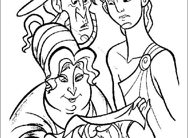 Vecchia famiglia di Hercules disegni da colorare gratis