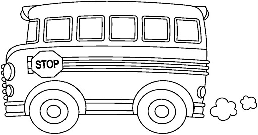Vecchio autobus disegni da colorare categoria mezzi di trasporto