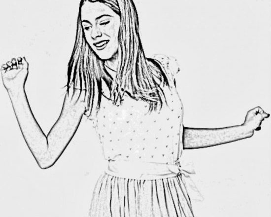 Violetta mentre balla disegni da stampare gratis