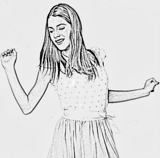 Violetta mentre balla disegni da stampare gratis