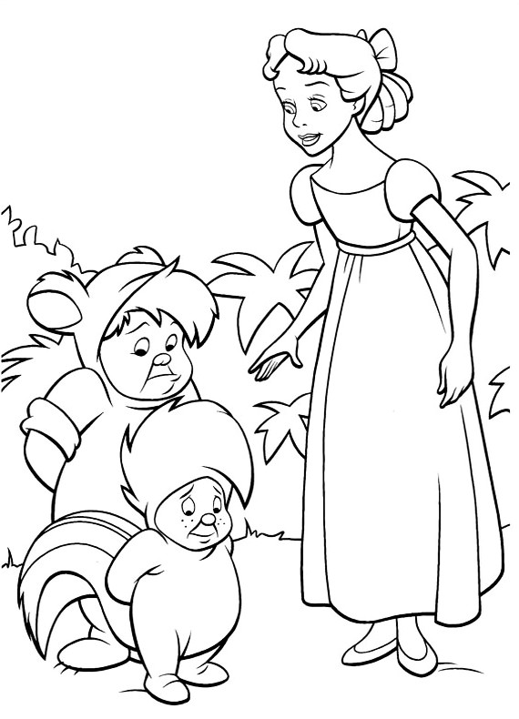 Wendy e i bambini sperduti disegni da colorare gratis