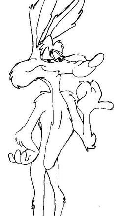 Wile E_ Coyote personaggio Looney Tunes da colorare